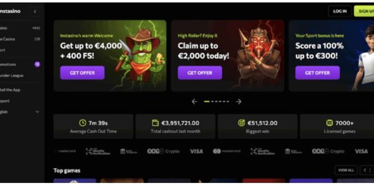 Instasino: 10 euro deposit casino met directe toegang en sportweddenschappen