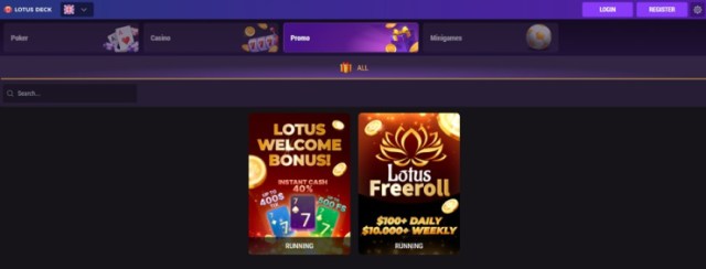 Lotus Deck – Beste Aziatische pokersite zonder Cruks
