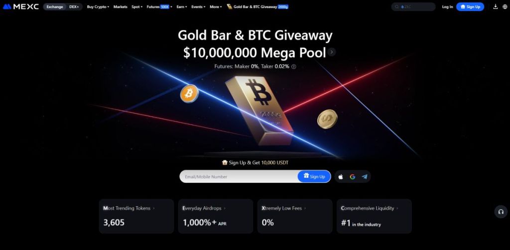 MEXC – Fast New Listings with Low Barriers to Entry