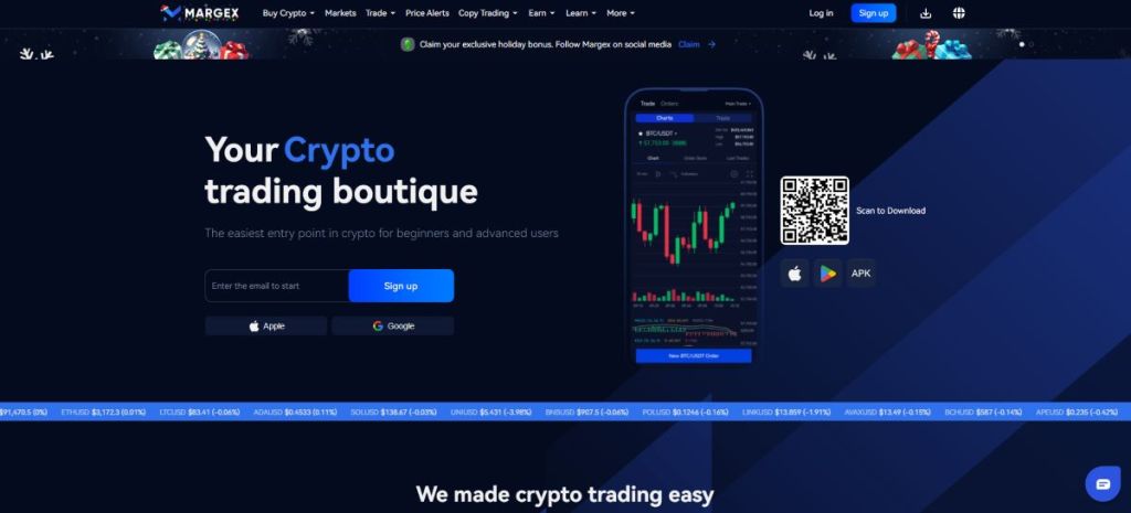 Margex – Privacy-Focused Trading with No KYC