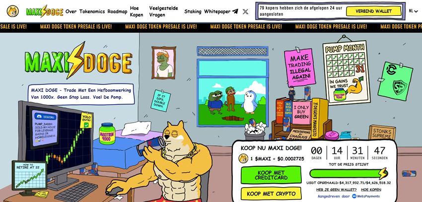 Maxi Doge presale als funnel naast XRPL, kansen en aandachtspunten