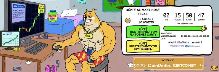 Maxi Doge token predpredaj kryptomeny