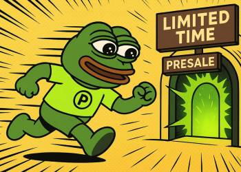 มาสคอต Pepenode วิ่งเข้าสู่ประตูพรีเซลเรืองแสงสีเขียว