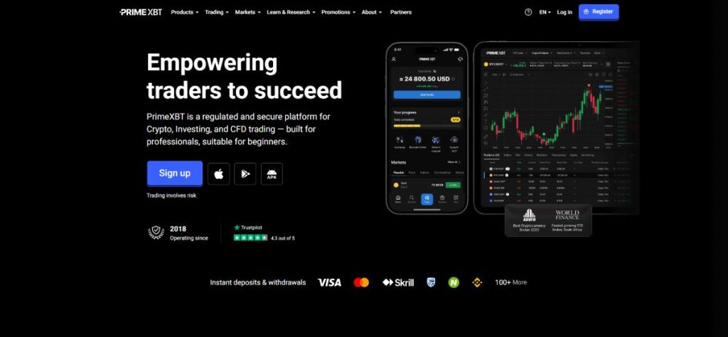 PrimeXBT - Multi-Asset Trading Platform with Crypto CFDs