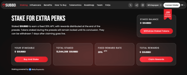 SUBBD Token Presale