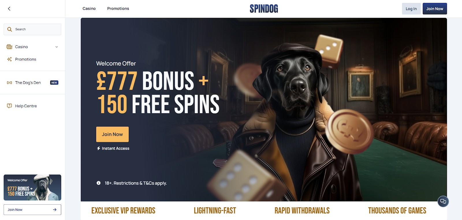 Spindog: Beste 10 euro deposit casino met jackpots en crypto-opties