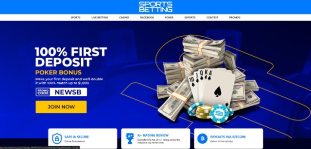 SportsBetting – Gulle pokerbonussen zonder Cruks
