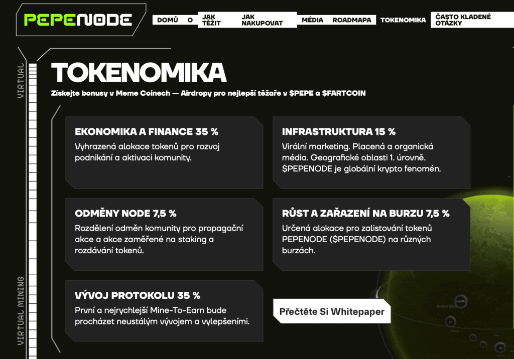 Tokenomika Pepenode - proof of stake coins