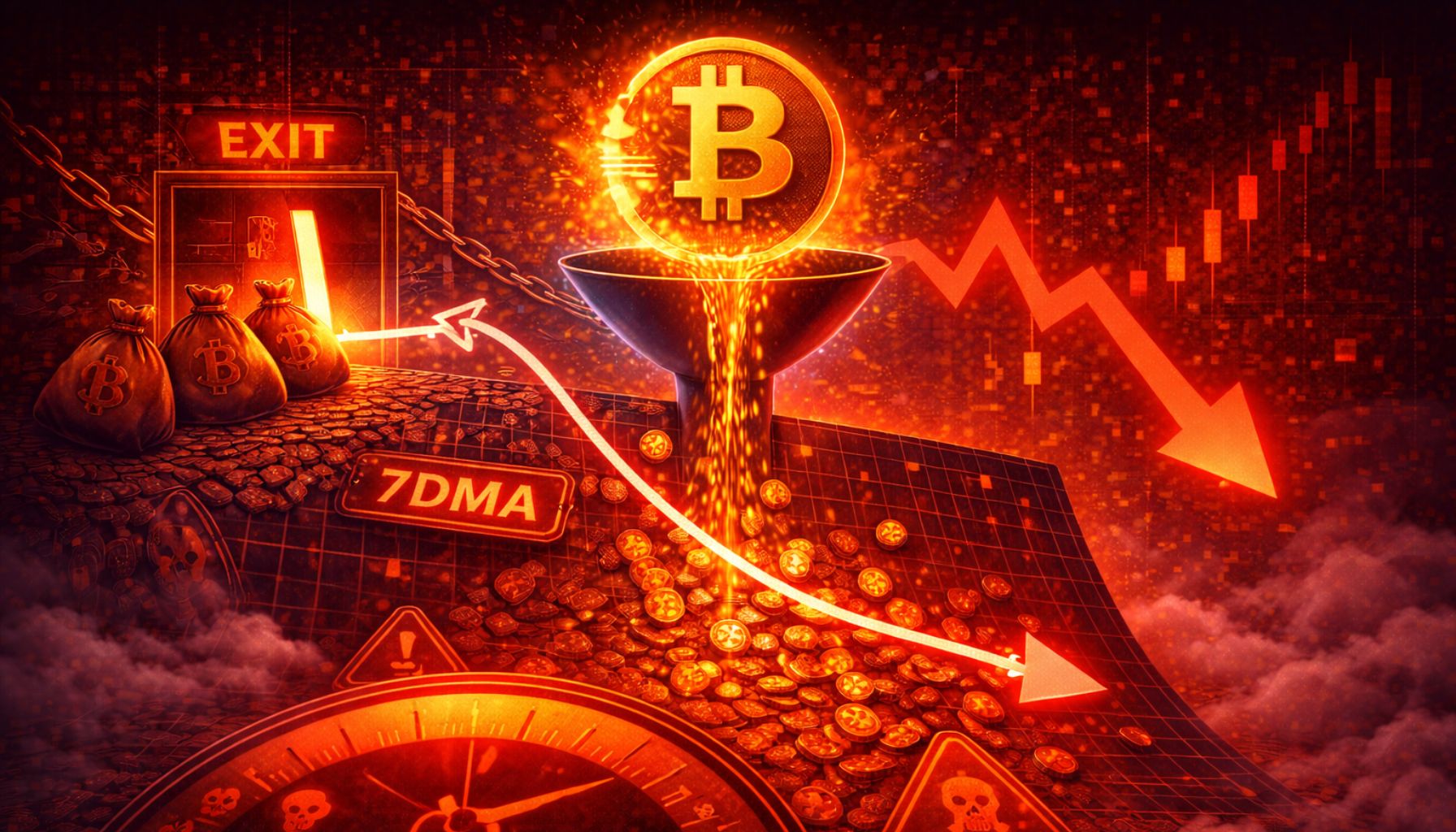 Bitcoin Capital Continues to Exit: Why A Negative 7dMA Signals A High-Risk Regime