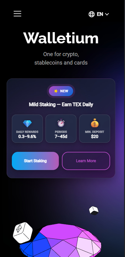 Walletium – Best Telegram-Native Crypto Wallet With Built-In Staking