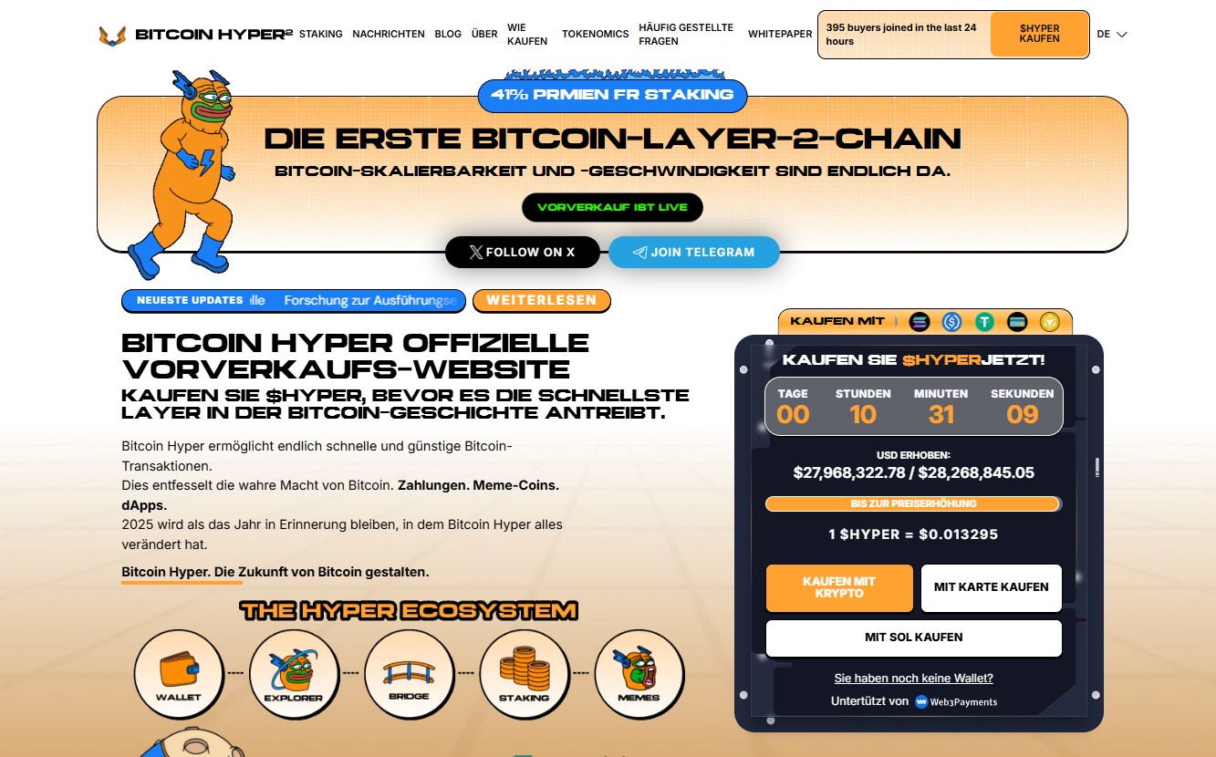 Weshalb Bitcoin Hyper (HYPER) aktuell erwähnt wird