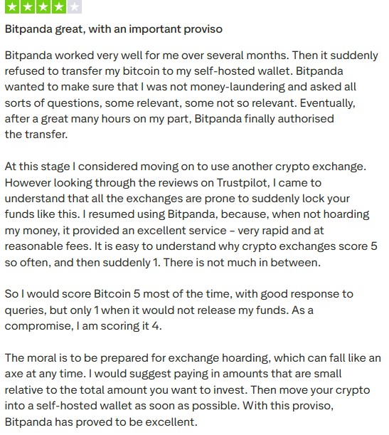 bitpanda user review