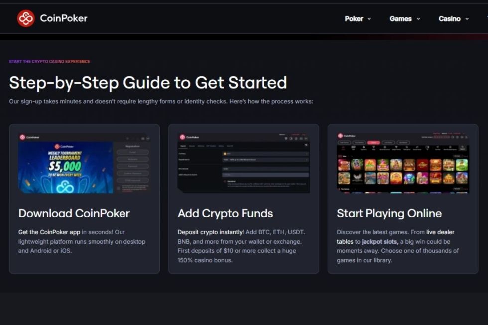 coinpoker Crypto poker