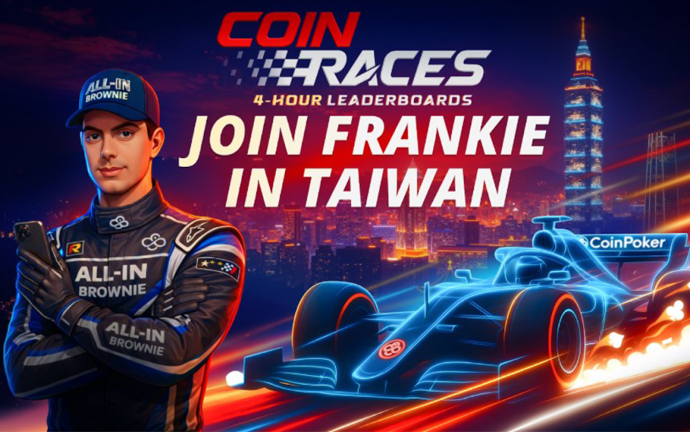 coinpoker coinraices race to taiwan