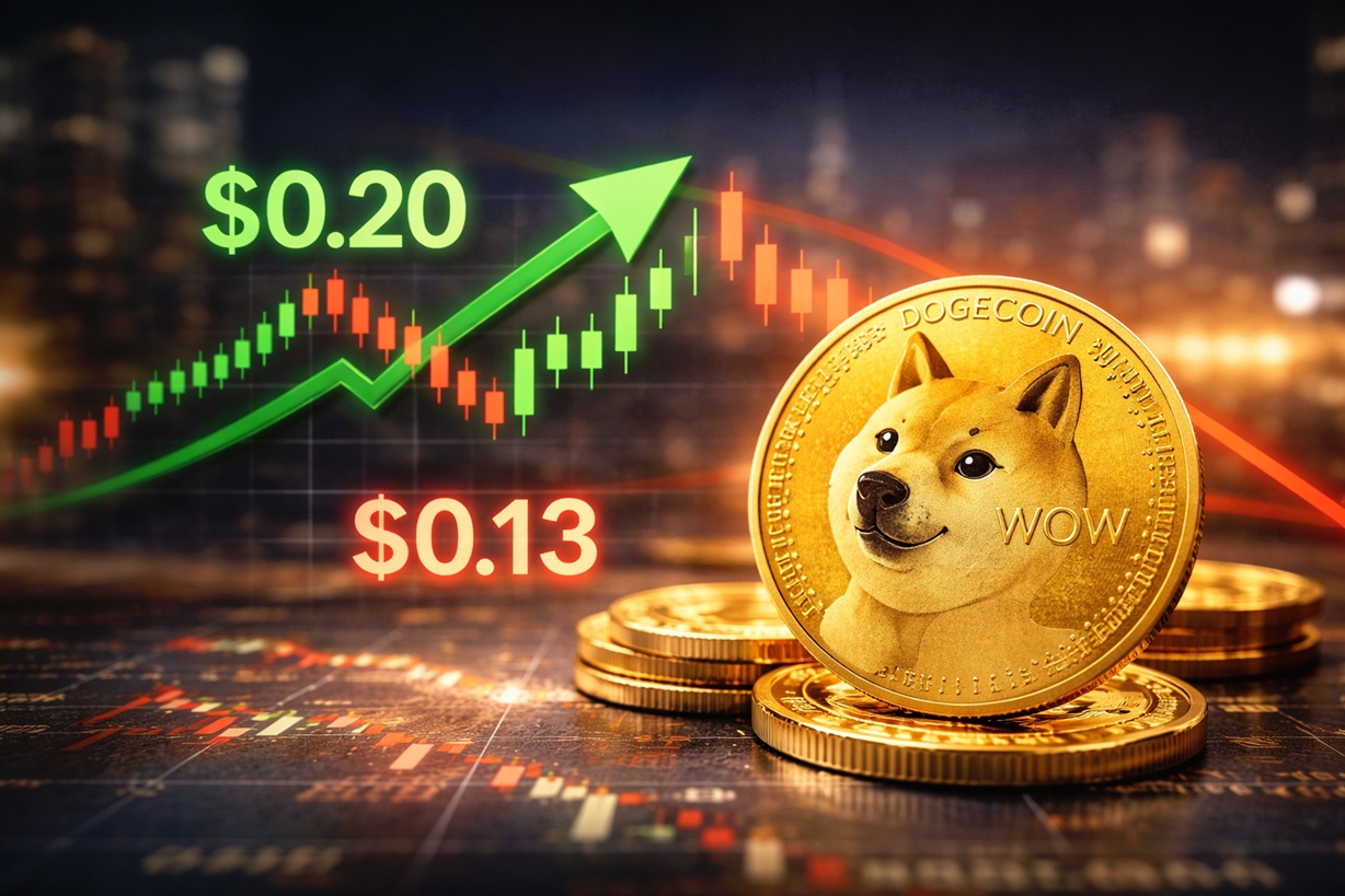 도지코인(DOGE) 전망: 0.20달러 회복할까, 0.13달러 아래로 밀릴까?