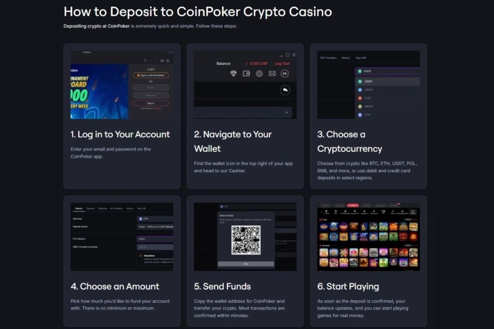 how to deposit Crypto casino