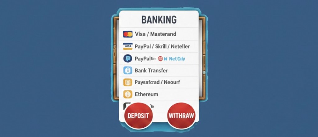 Deposits, Withdrawals & Payment Methods