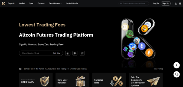 Enjoy the lowest trading fees on KCEX.