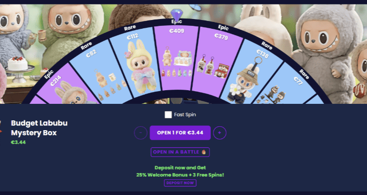 Labubu mystery box JemLit platformoje