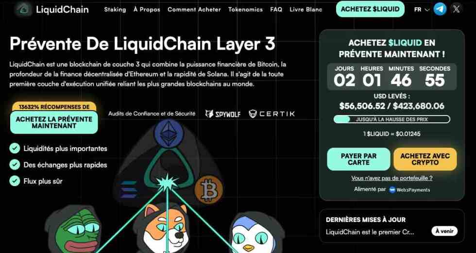 Acheter LiquidChain en prévente