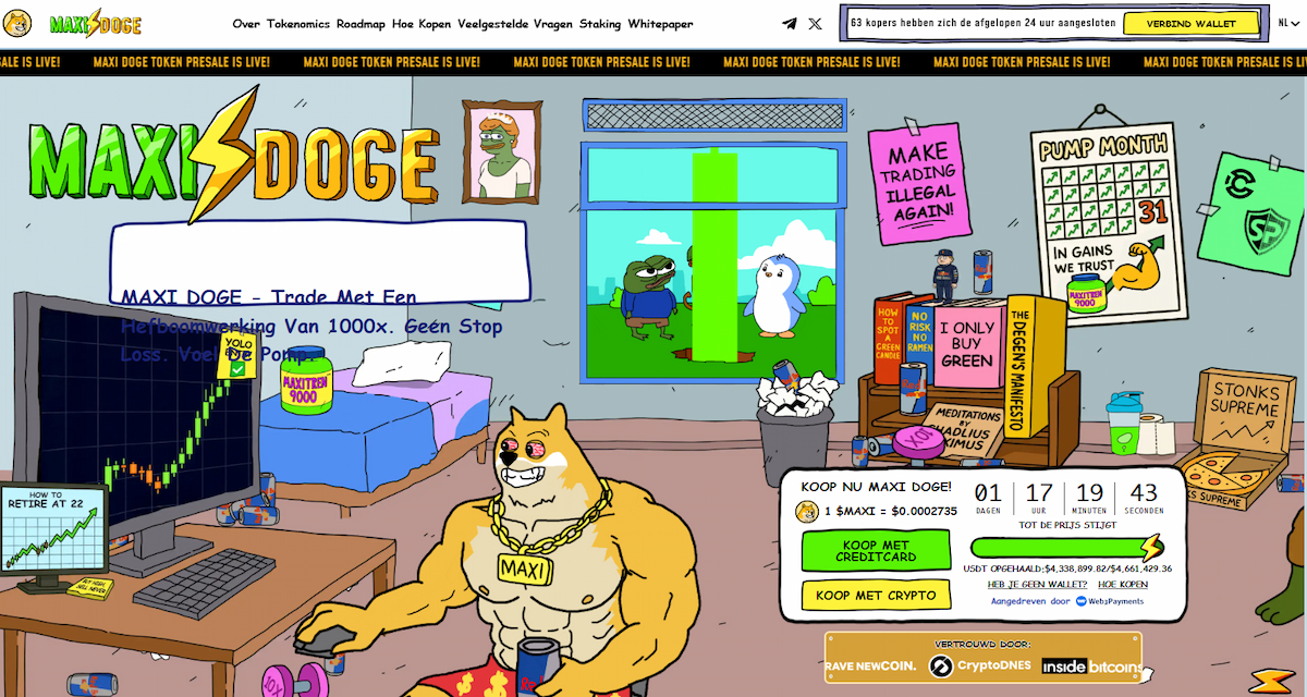 Maxi Doge als high-beta aanvulling naast beste altcoins