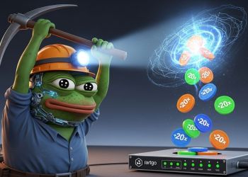 ภาพ PEPENODE ขุดเหรียญมีมด้วยอุปกรณ์ทันสมัย แสดงโอกาสเติบโต 20 เท่า