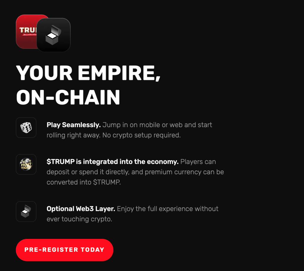 트럼프 억만장자 클럽 가입 페이지