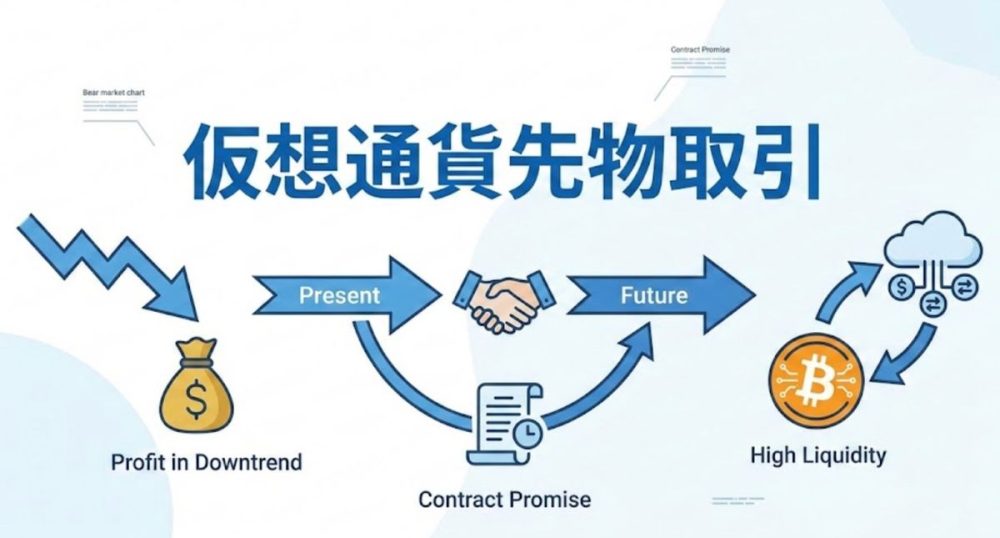 仮想通貨先物取引のイメージ