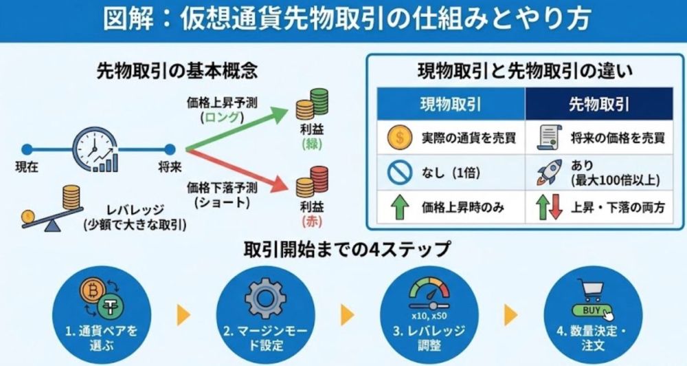 仮想通貨先物取引の仕組みと選び方