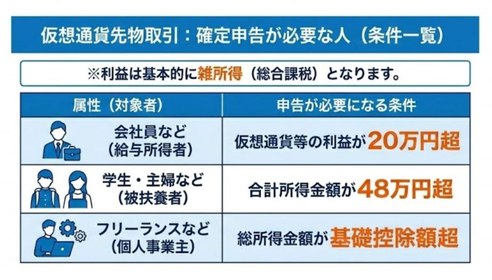 確定申告が必要な人