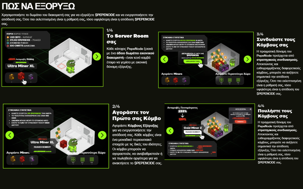 Mine to earn system crypto παιχνίδι