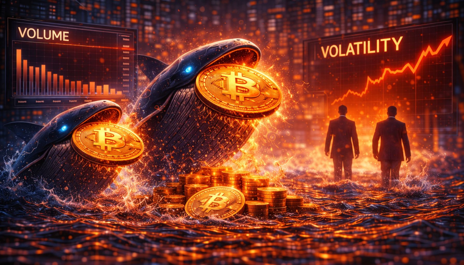 Bitcoin Whales Keep Buying Through Volatility As Retail Steps Away