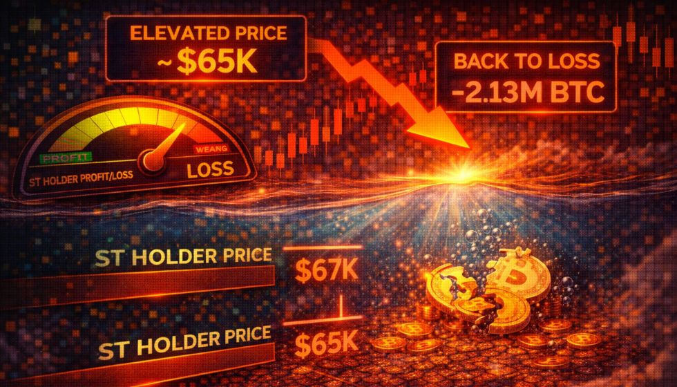 Short-Term Bitcoin Holders Return To Losses Despite Elevated Price Levels – Details