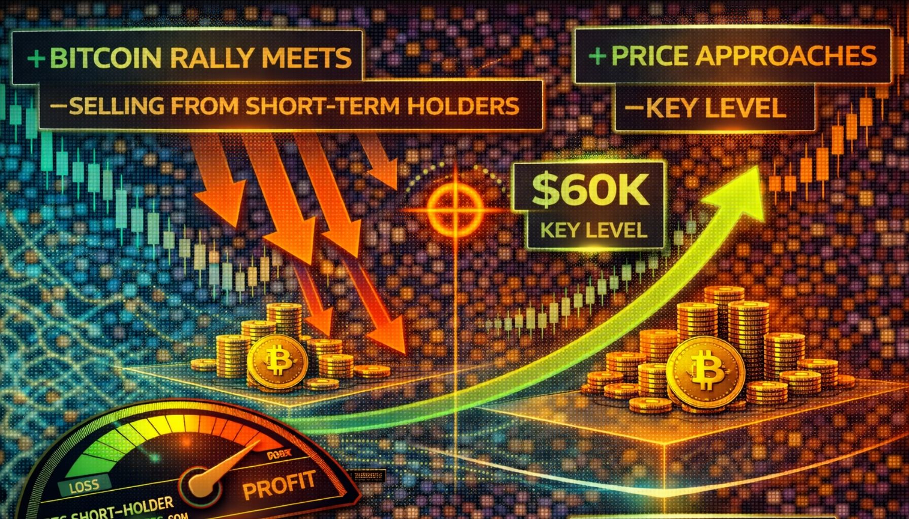 Bitcoin Rally Meets Selling From Short-Term Holders: Price Approaches Key Level
