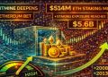 Bitmine Deepens Ethereum Bet With $514M ETH Staking Move – Staking Exposure Reaches $5.6B