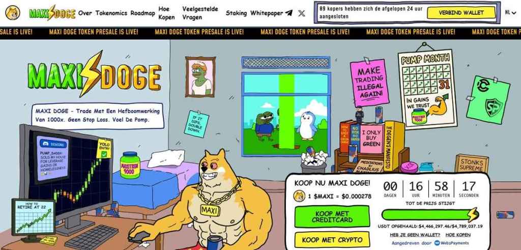 Voorbij Solana all time high waarom presales als Maxi Doge (MAXI) aandacht trekken