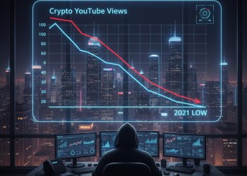 加密貨幣YouTube流量跌回2021年冰點：Santiment揭秘以太坊「極度冷清」背後隱藏的暴漲訊號