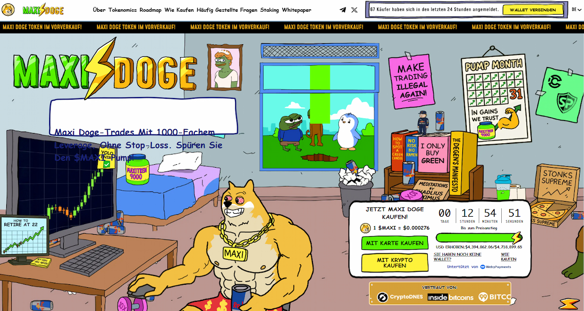 Maxi Doge ($MAXI): Warum der Token im aktuellen Umfeld diskutiert wird