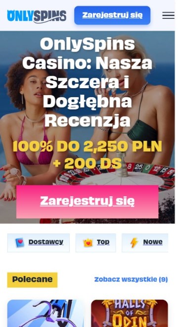 OnlySpins strona główna