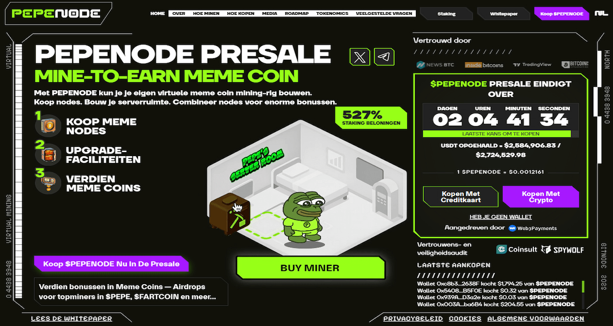 Pepenode Presale Krijgt Aandacht Van Vroege Beleggers