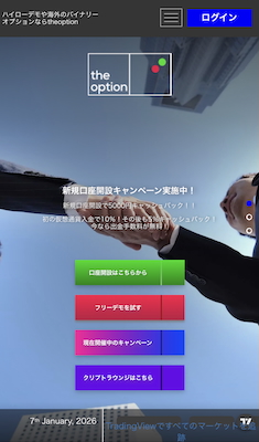ザオプションのホームページ バイナリーオプション おすすめ