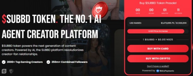 $SUBBD's presale performance.