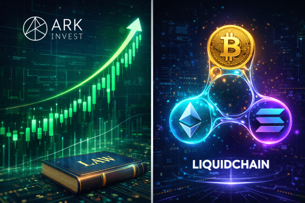 Cathie Wood’s Ark Invest Buys More Bullish Assets Just Days After Last Purchase, While LiquidChain Turns Heads