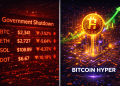 Government Shutdown Fears Trigger 2% Crypto Dip, But Bitcoin Hyper Remains Unshaken
