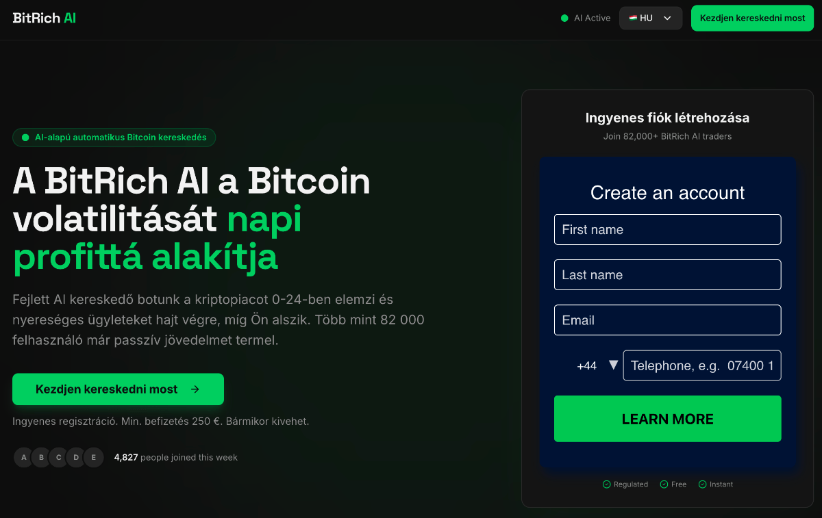 BitRich AI honlap