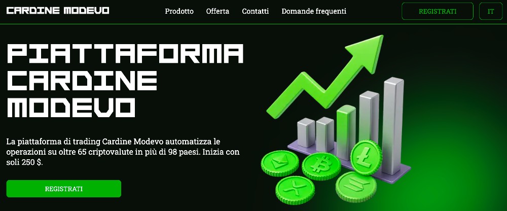 Homepage di Cardine Modevo