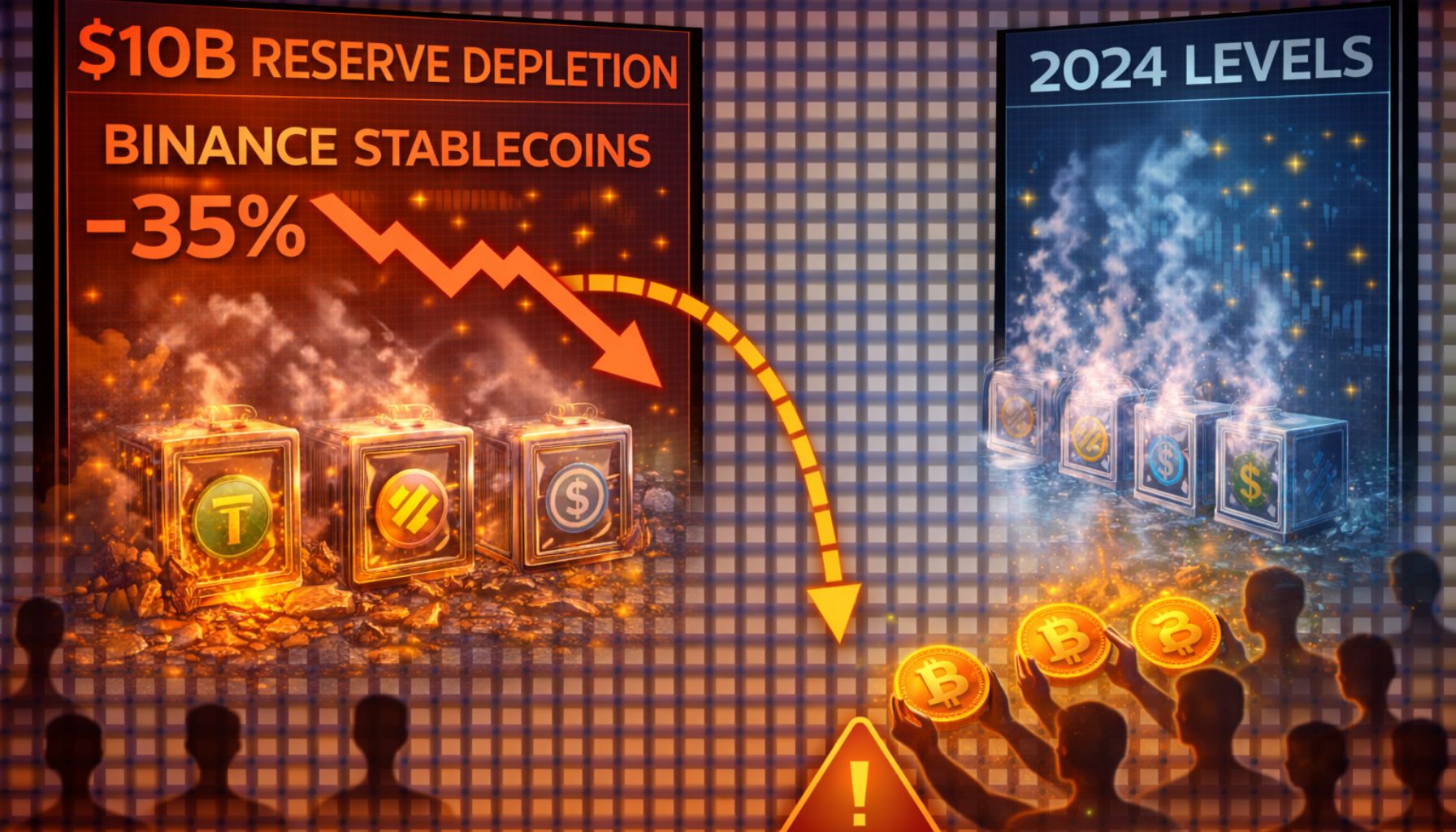 The $10 Billion Vanishing Act: Binance Stablecoin Reserves Evaporate To 2024 Levels As Liquidity Flees Crypto