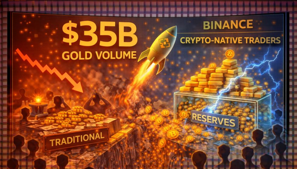 Binance Surpasses $35B In Gold Volume As Crypto-Native Traders Disrupt Traditional Commodity Desks