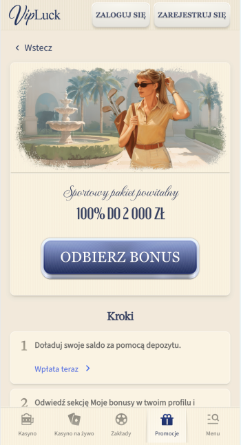 VipLuck najlepszy bukmacher strona główna
