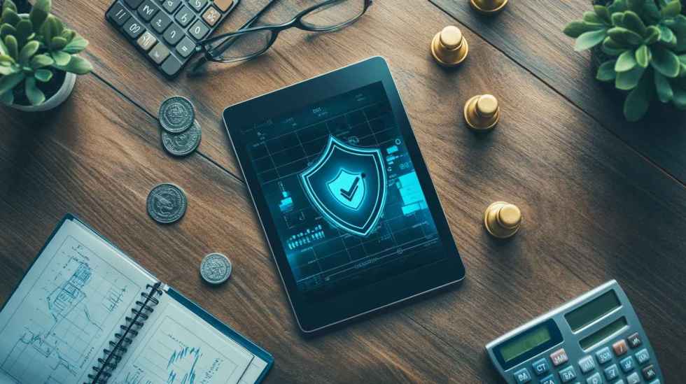 조언가이드가 있는 테블릿